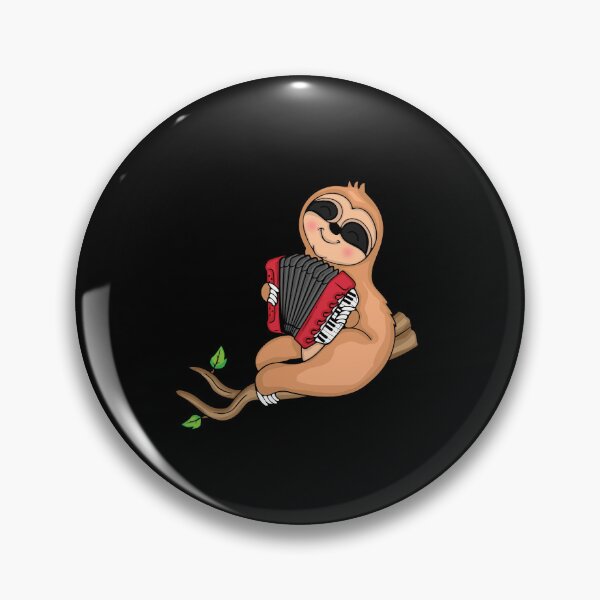 Item preview, Accordion Player Men Folk Music Sloth Accordion designed and sold by DSWShirts.
