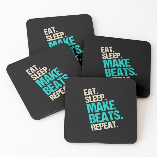 Item preview, Eat Sleep Make Beats Repeat Dj Music Producer Shirts designed and sold by knapst.