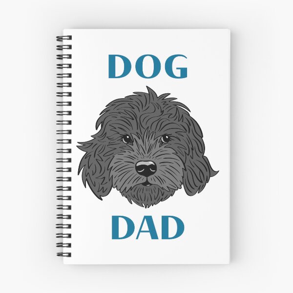 Aperçu de l'œuvre Chien papa noir cockapoo, cavapoo, labradoodle, yorkipoo design créée et vendue par laurendemoet.
