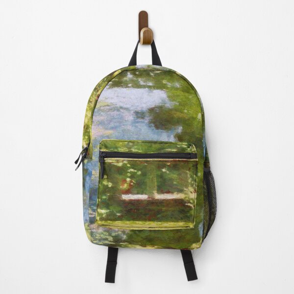Item preview, Rustic Wooden Footbridge Over A Creek Impressionist Art designed and sold by taiche.