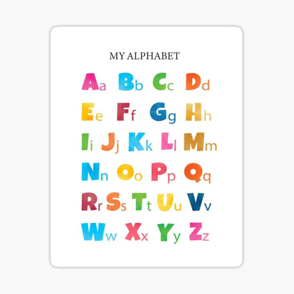 Item preview, Colorful Alphabet designed and sold by famington.