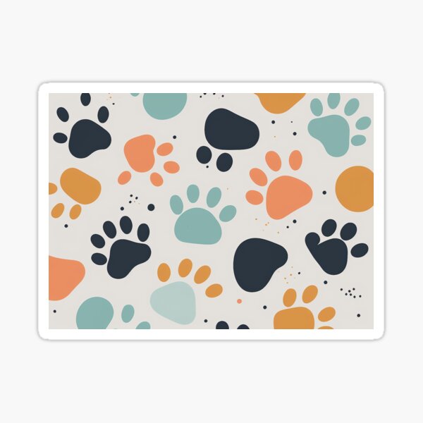 Item preview, Colorful Pawprints of pets designed and sold by ManuelAndreas.