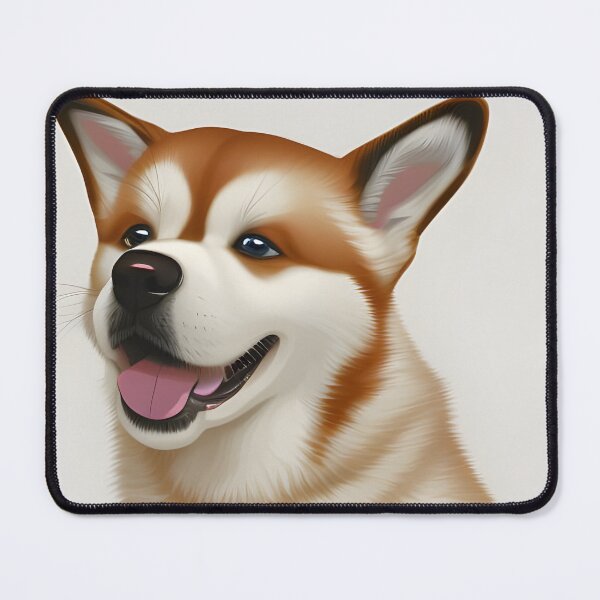 Item preview, Cute akita puppy, cartoon drawing, Ai Generated Art  designed and sold by ACC .