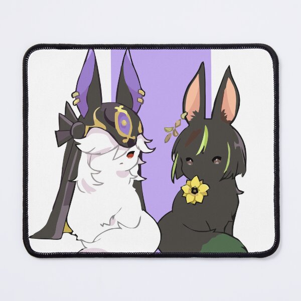 Item preview, Tighnari and Cyno. Cat. Genshin Impact designed and sold by Isilver-me.