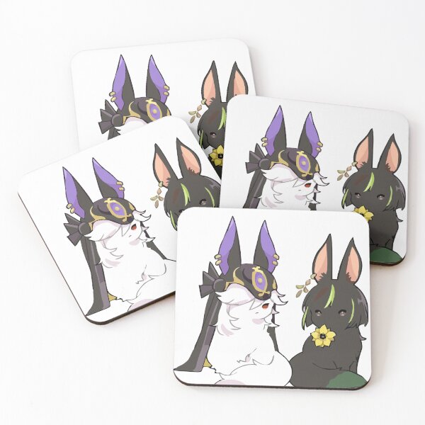 Item preview, Cyno and Tighnari . Cat. Genshin Impact designed and sold by Isilver-me.