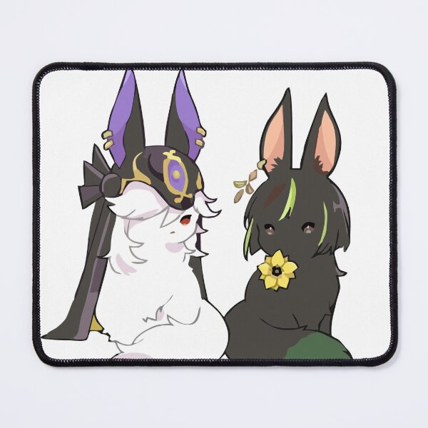 Item preview, Cyno and Tighnari . Cat. Genshin Impact designed and sold by Isilver-me.