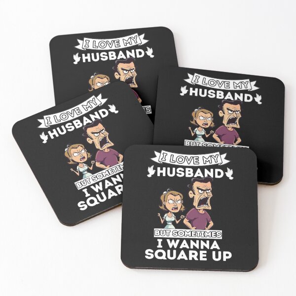 Item preview, I Love My Husband But Sometimes I Wanna Square Up designed and sold by PlayfulPrint.