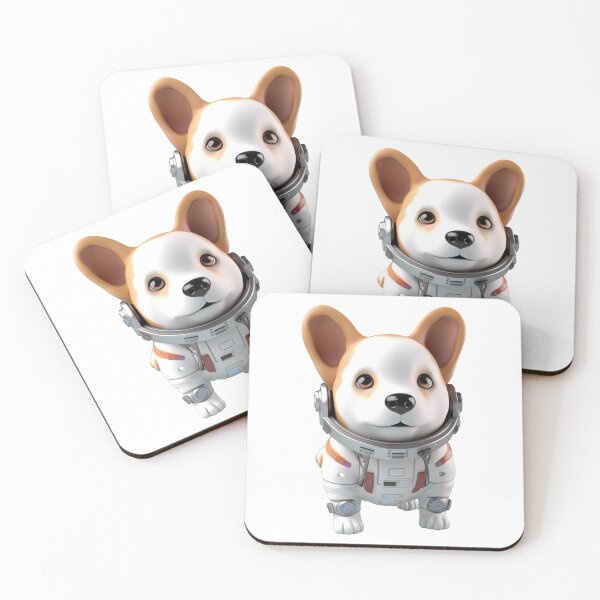 Artikelvorschau, Astronaut style Corgi dog, kitten isolated object 15 entworfen und verkauft von jetaiart.