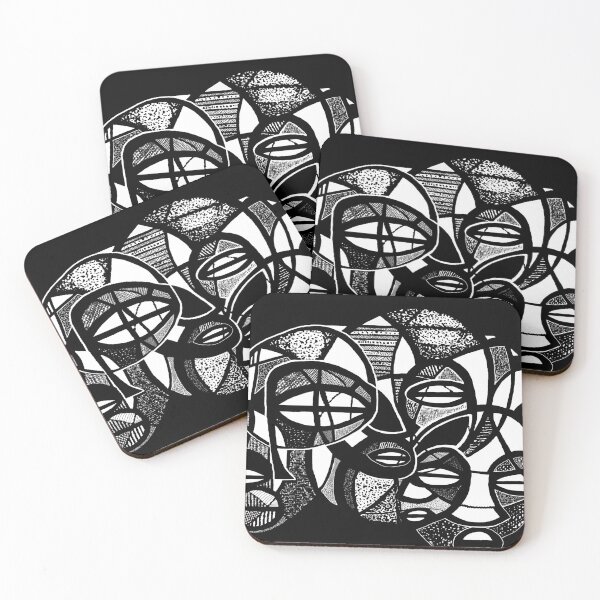 Item preview, "Mbolo" Unity - African Black and White graphic Art designed and sold by Tony Cisse.