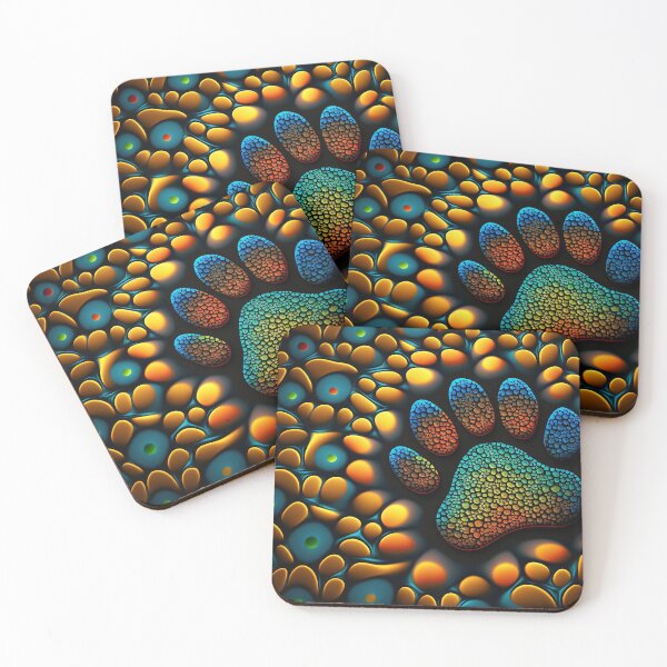 Item preview, Colorful Pawprints of pets designed and sold by ManuelAndreas.