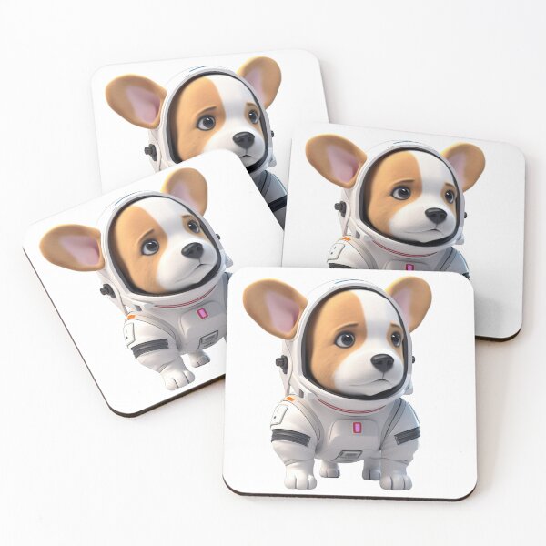 Artikelvorschau, Astronaut style Corgi dog, kitten isolated object 16 entworfen und verkauft von jetaiart.