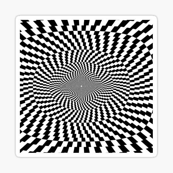 Optical Illusion, Visual Illusion, Physical Illusion, Physiological Illusion, Cognitive Illusions Sticker