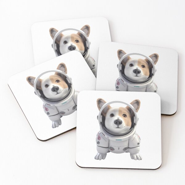 Artikelvorschau, Astronaut style Corgi dog, kitten isolated object 18 entworfen und verkauft von jetaiart.