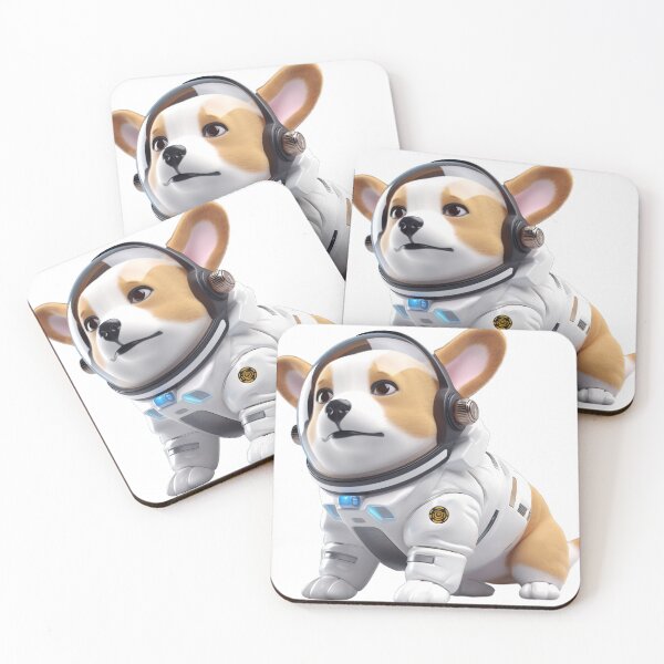 Artikelvorschau, Astronaut style Corgi dog, kitten isolated object 19 entworfen und verkauft von jetaiart.