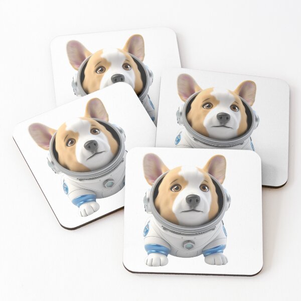 Artikelvorschau, Astronaut style Corgi dog, kitten isolated object 20 entworfen und verkauft von jetaiart.