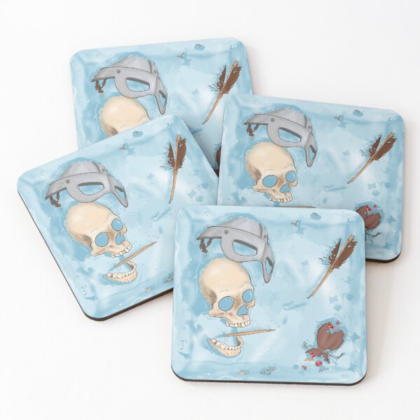 Item preview, Blue Gelatinous Cube - Design #1: Skull designed and sold by DapperBoar.
