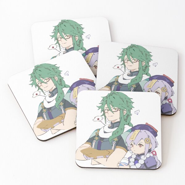 Item preview, Baizhu and Qiqi. Genshin Impact. designed and sold by Isilver-me.