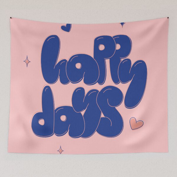 Item preview, Happy Days lettering designed and sold by mariabadasian.
