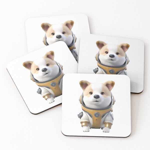 Artikelvorschau, Astronaut style Corgi dog, kitten isolated object 21 entworfen und verkauft von jetaiart.