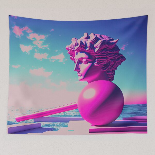 Item preview, Marble Memories: A Vaporwave Tribute to Greek Antiquity designed and sold by Mullet Monkey.