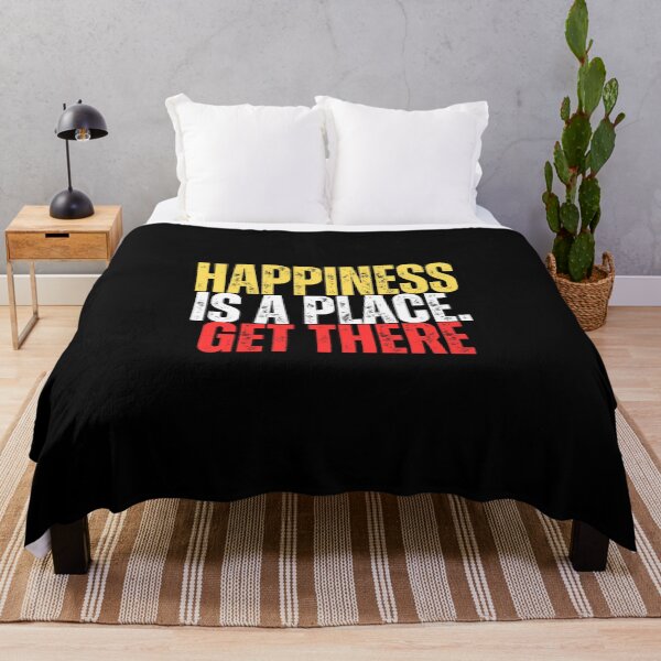 Item preview, Motivational - Happiness is a Place, Get there designed and sold by Zeng-Graphics.