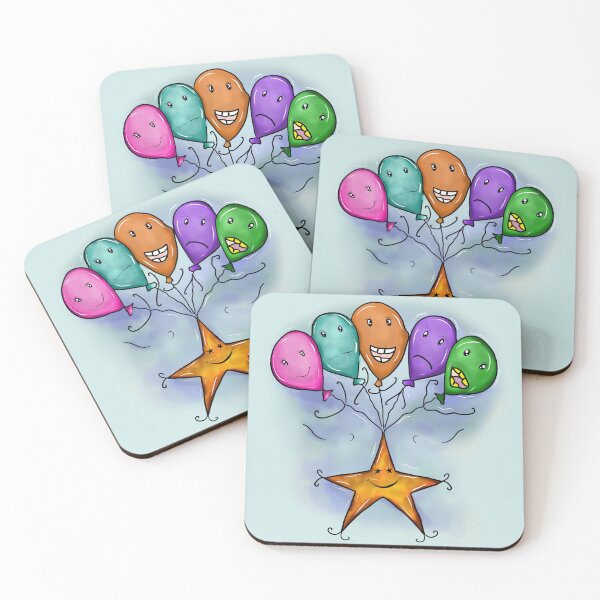 Item preview, cartoonMulti-mood balloons take stars back to the sky  designed and sold by 236Reel.