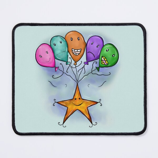 Item preview, cartoonMulti-mood balloons take stars back to the sky  designed and sold by 236Reel.