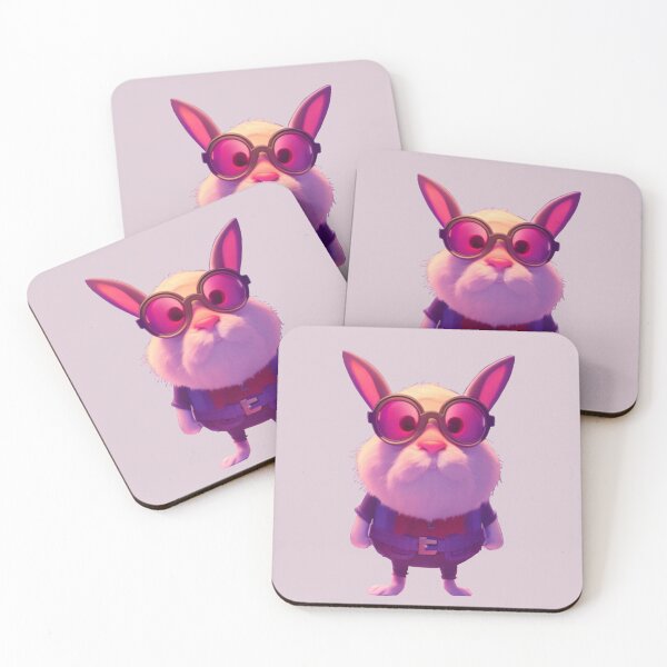 Item preview, Pink superhero rabbit designed and sold by Ishnu.