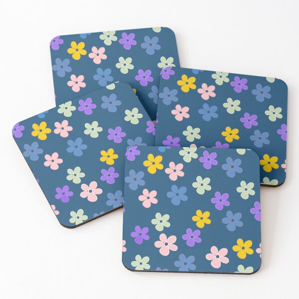 Item preview, Flower in navy blue designed and sold by paulabidiman.