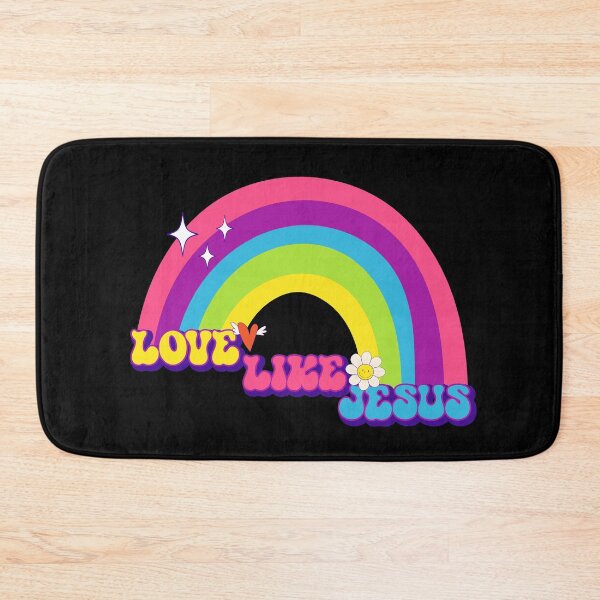 Item preview, Groovy Love Like Jesus Rainbow Christian 70's Hippie designed and sold by OliviaGbyKyro.
