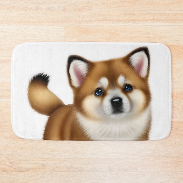 Item preview, Cute akita puppy, cartoon drawing, Ai Generated Art  designed and sold by ACC .