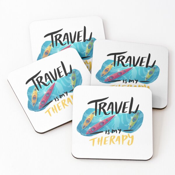 Item preview, Travel is my therapy. Great grafic. designed and sold by Captain Tooth.