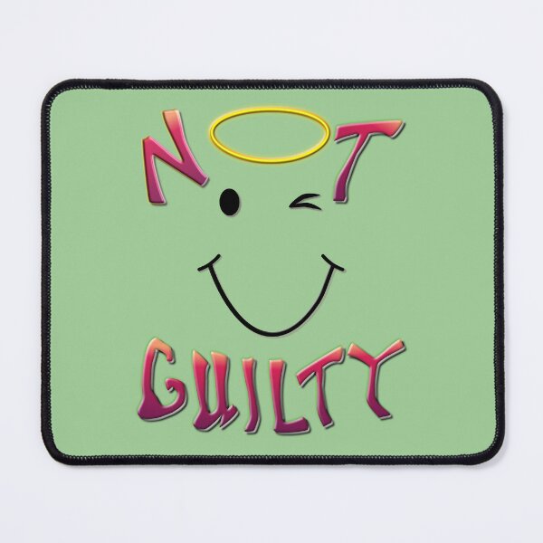 Item preview, NOT GUILTY, wink wink designed and sold by Blended Designs ⭐⭐⭐⭐⭐.