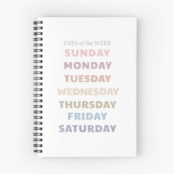 Item preview, Days of the Week, Pastel Nursery designed and sold by famington.