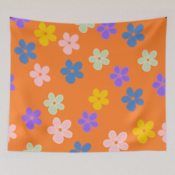 Item preview, Flowers in orange designed and sold by paulabidiman.