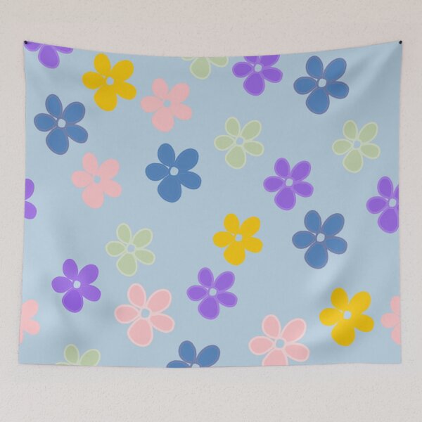 Aperçu de l'œuvre Flowers in baby blue créée et vendue par paulabidiman.