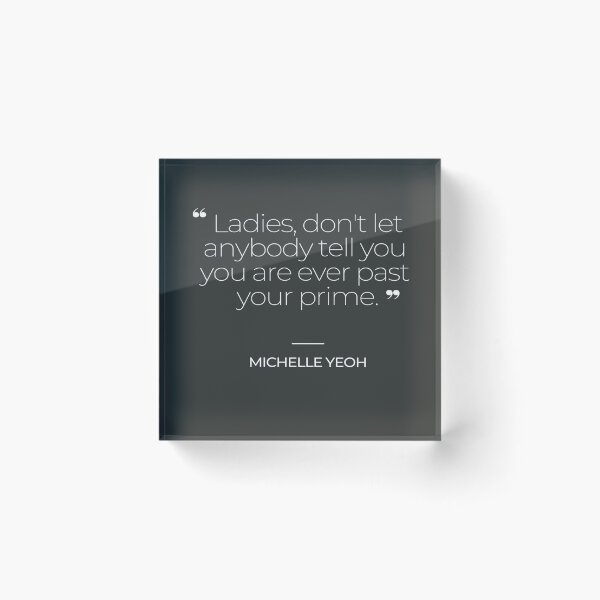 Item preview, Michelle Yeoh Inspirational Quotes designed and sold by TonsPOD.