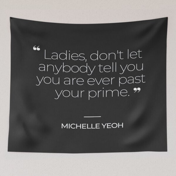 Item preview, Michelle Yeoh Inspirational Quotes designed and sold by TonsPOD.