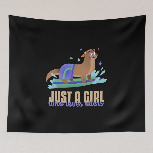 Item preview, Just A Girl Who Loves Otters designed and sold by Harmonick-Tees.