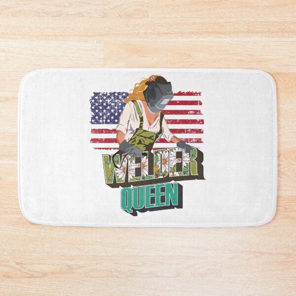 Item preview, Welder queen floral pattern 90s retro style Usa flag welders  designed and sold by HomeCoquette.