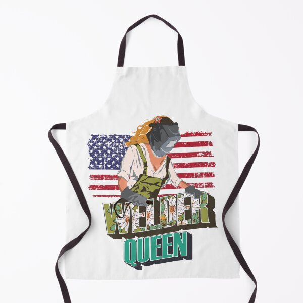 Item preview, Welder queen floral pattern 90s retro style Usa flag welders designed and sold by HomeCoquette.