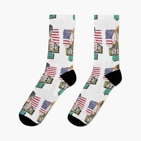 Item preview, Welder queen floral pattern 90s retro style Usa flag welders  designed and sold by HomeCoquette.