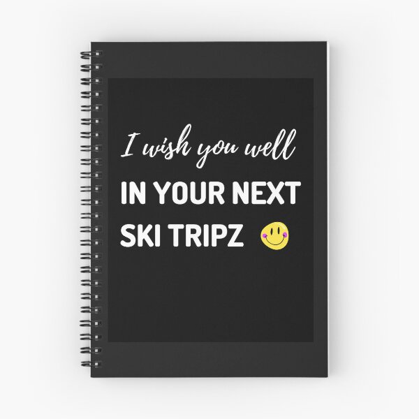 Aperçu de l'œuvre  Je vous souhaite bonne chance lors de votre prochain voyage de ski créée et vendue par UberSpark.