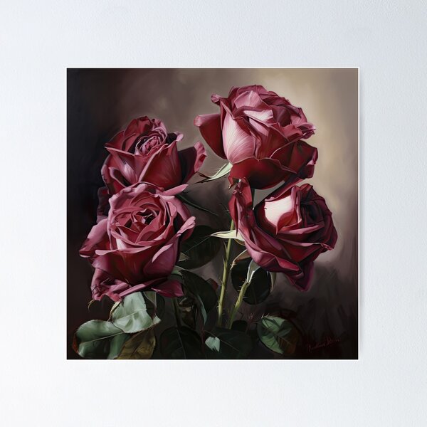 Item preview, Maroon Roses  designed and sold by Vanover Designs.