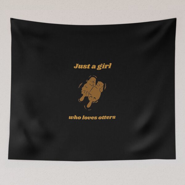 Item preview, Just A Girl Who Loves Otters designed and sold by Harmonick-Tees.
