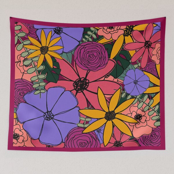 Item preview, Deep Colorful Flowers designed and sold by DRHArtistry.
