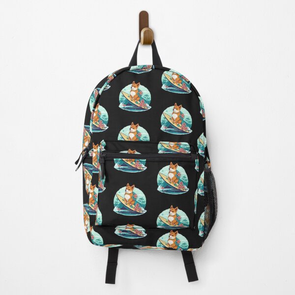 Item preview, Surfing Shiba in a Hawaiian Style designed and sold by CRAZY&ART.
