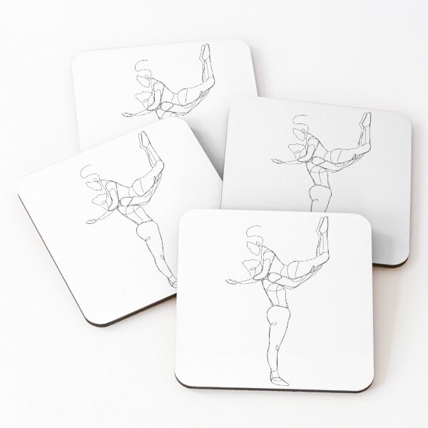 Item preview, Elegant Movement: A Perfectly Synced Dancing Duo in Rhythm designed and sold by OneLinePrints.