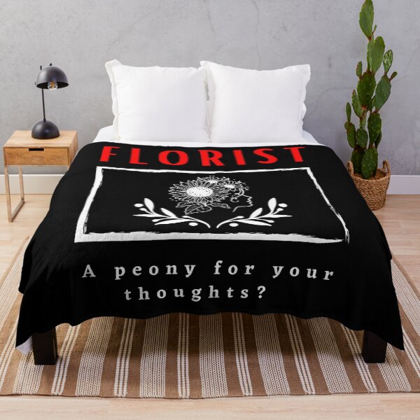Item preview, Florist A peony for Your Thoughts? funny motivational design designed and sold by DigitalMagShop.