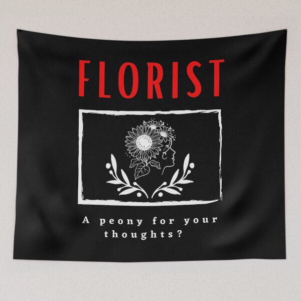 Item preview, Florist A peony for Your Thoughts? funny motivational design designed and sold by DigitalMagShop.